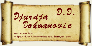 Đurđa Dokmanović vizit kartica